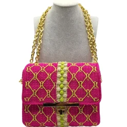 CapriNina - CapriGu - Fine Bag Handmade in Capri - Fuchsia - Handmade in Italy - Exclusive Luxury - Avvenice