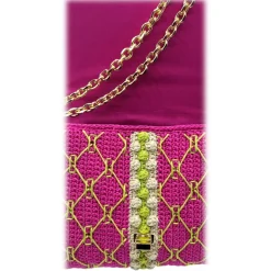 CapriNina - CapriGu - Fine Bag Handmade in Capri - Fuchsia - Handmade in Italy - Exclusive Luxury - Avvenice