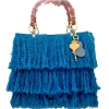 CapriNina - Le Charleston - Fine Bag Handmade in Capri - Turquoise - Handmade in Italy - Exclusive Luxury - Avvenice