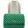 CapriNina - Ninetta Versy - Fine Bag Handmade in Capri - Emerald Green - Handmade in Italy - Exclusive Luxury - Avvenice
