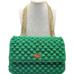 CapriNina - Ninetta Versy - Fine Bag Handmade in Capri - Emerald Green - Handmade in Italy - Exclusive Luxury - Avvenice