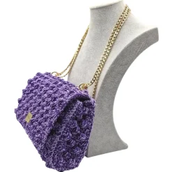 CapriNina - Ninetta Versy - Fine Bag Handmade in Capri - Double Purple - Handmade in Italy - Exclusive Luxury - Avvenice