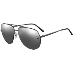 Cartier - Aviator - Metal, Black PVD and Ruthenium Finishes - Panthère de Cartier - Sunglasses - Cartier Eyewear - Avvenice