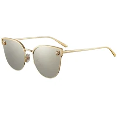 Cartier - Cat Eye - Smooth Brushed Golden Finish Metal - Panthère de Cartier - Sunglasses - Cartier Eyewear - Avvenice