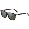 Cartier - Classic - Acetate Glossy Black Polarized Grey - Première de Cartier - Sunglasses - Cartier Eyewear - Avvenice