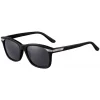 Cartier - Classic - Acetate Black Platinum Grey - Santos de Cartier - Sunglasses - Cartier Eyewear - Avvenice