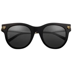 Cartier - Classic - Combined Metal Gold Finish Champagne - Large - Panthère de Cartier - Sunglasses - Cartier Eyewear - Avvenice