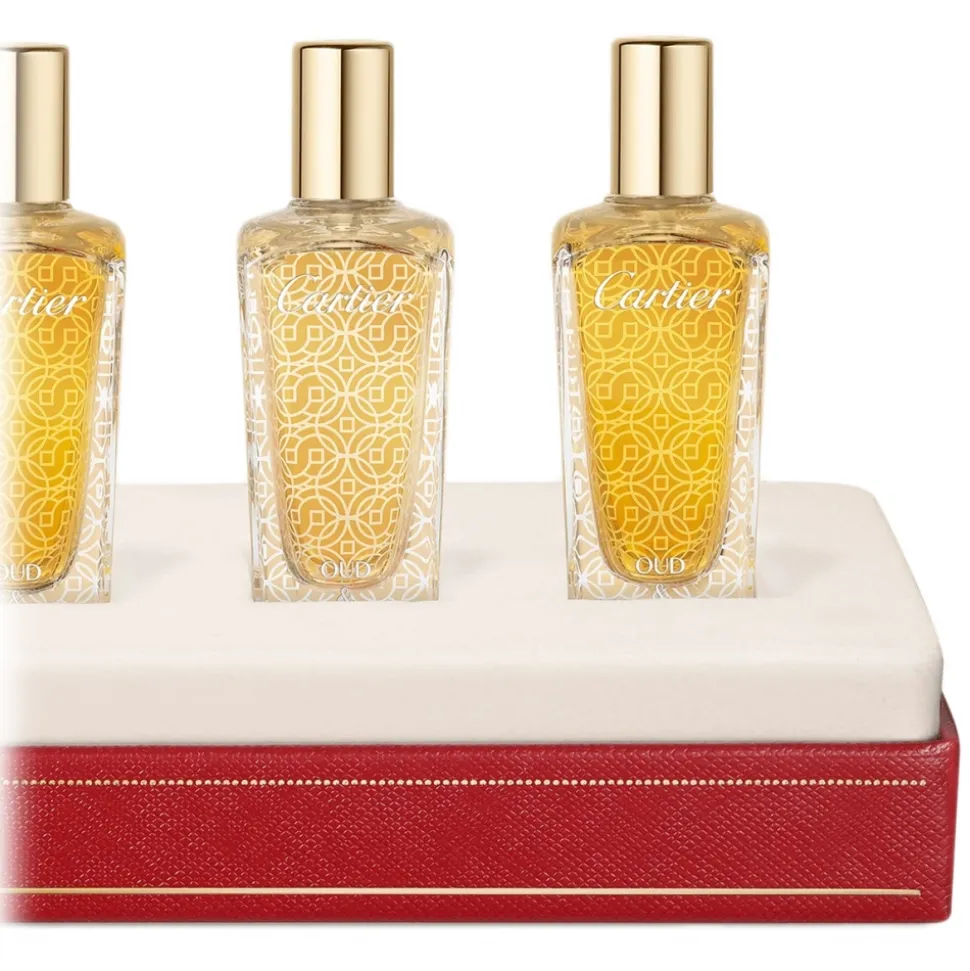 Cartier - Les Heures Voyageuses - Oud Radieux, Oud & Musc, Oud & Pink, Oud & Amber, Oud & Santal, Oud & Oud Gift Set - Avvenice