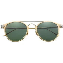 Cartier - Pantos - Metal Gold Platinum Polarized Green - C de Cartier - Sunglasses - Cartier Eyewear - Avvenice