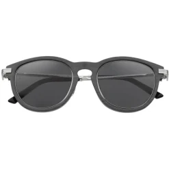 Cartier - Pantos - Metal Grey Platinum Polarized Grey - Première de Cartier - Sunglasses - Cartier Eyewear - Avvenice