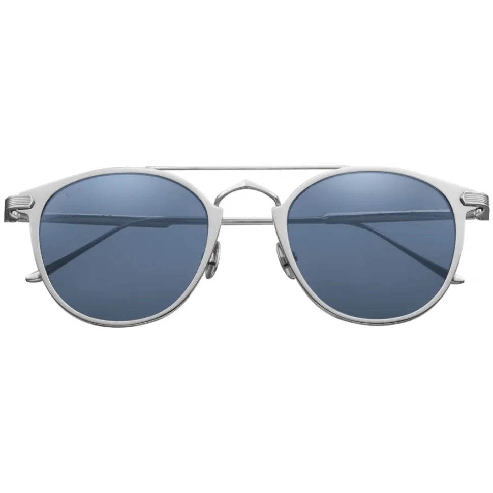 Cartier - Pantos - Metal PVD Grey Palladium Blue - C de Cartier - Sunglasses - Cartier Eyewear - Avvenice