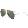Cartier - Pilot - Metal Platinum Green Flash Gold - Première de Cartier - Sunglasses - Cartier Eyewear - Avvenice
