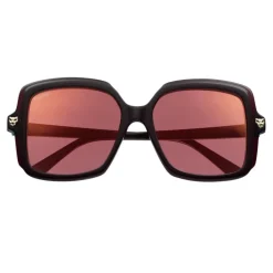Cartier - Rectangular - Acetate Burgundy Shaded Burgundy Lenses - Panthère de Cartier - Sunglasses - Cartier Eyewear - Avvenice