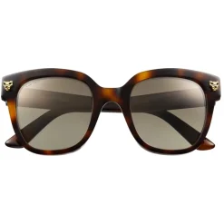 Cartier - Rectangular - Acetate Turtle Gold Finish Champagne - Panthère de Cartier - Sunglasses - Cartier Eyewear - Avvenice