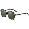 Cartier - Rectangular - Metal Turtle Gold Champagne - Première de Cartier - Sunglasses - Cartier Eyewear - Avvenice