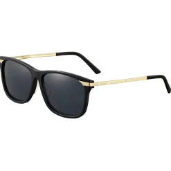 Cartier - Square - Golden-Finish Platinum-Finish Metal Graduated Grey Lenses - Trinity Collection - Sunglasses - Cartier Eyewear - Avvenice