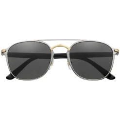 Cartier - Square - Metal Black Gold Ruthenium Grey - C de Cartier - Sunglasses - Cartier Eyewear - Avvenice