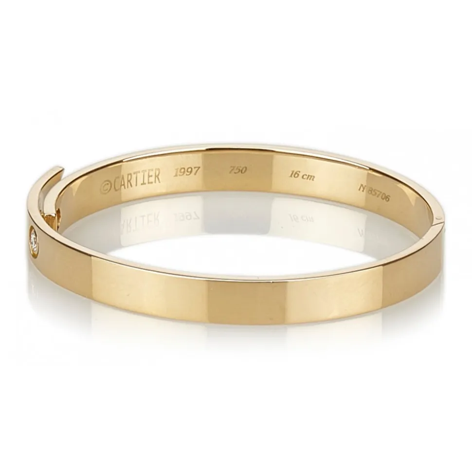 Cartier Vintage - Anniversary Bangle - Cartier Bangle in Yellow Gold and Diamonds - Luxury High Quality - Avvenice