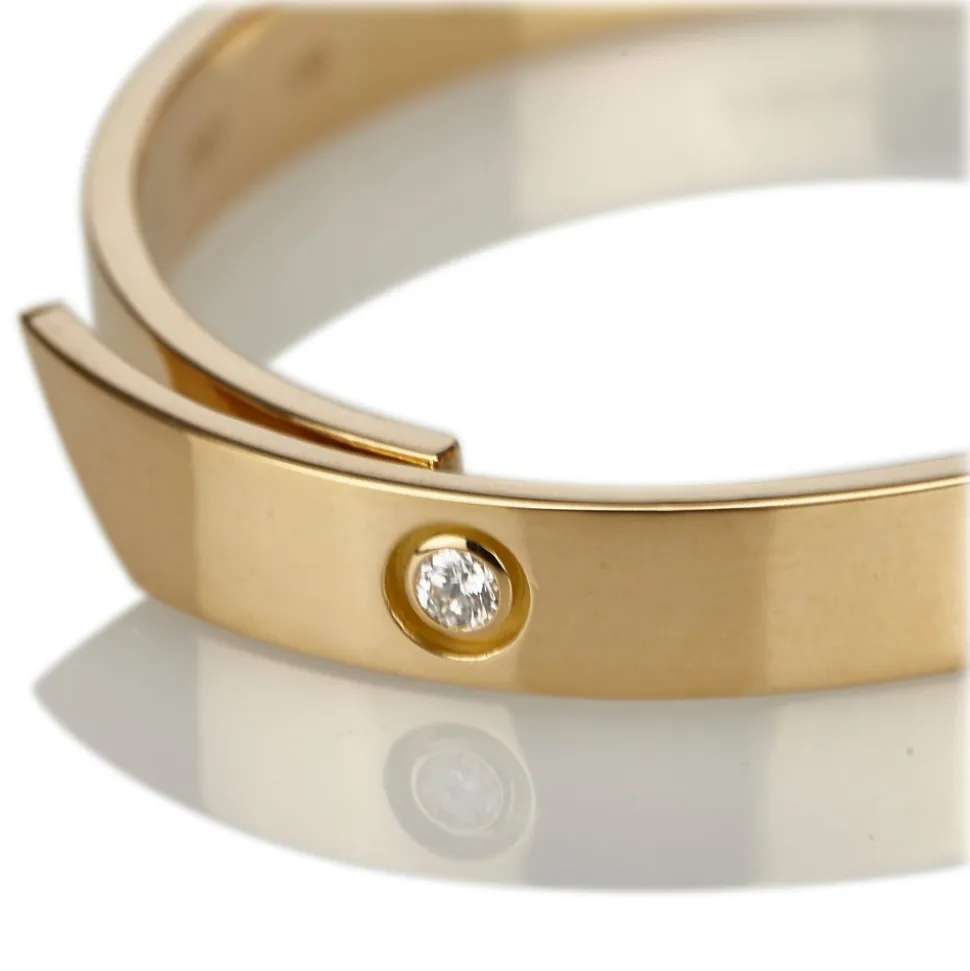 Cartier Vintage - Anniversary Bangle - Cartier Bangle in Yellow Gold and Diamonds - Luxury High Quality - Avvenice