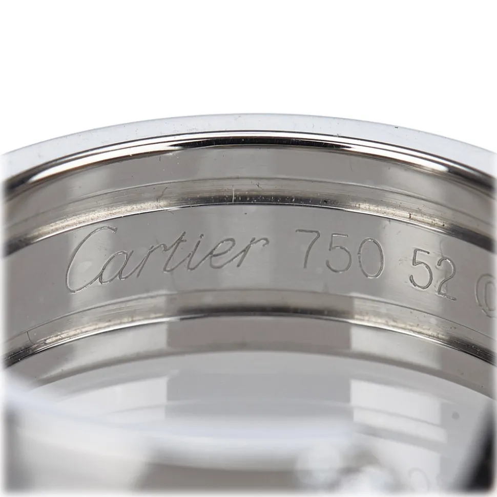 Cartier Vintage - C De Cartier Diamond Ring - Cartier Ring in White Gold with Diamonds - Luxury High Quality - Avvenice
