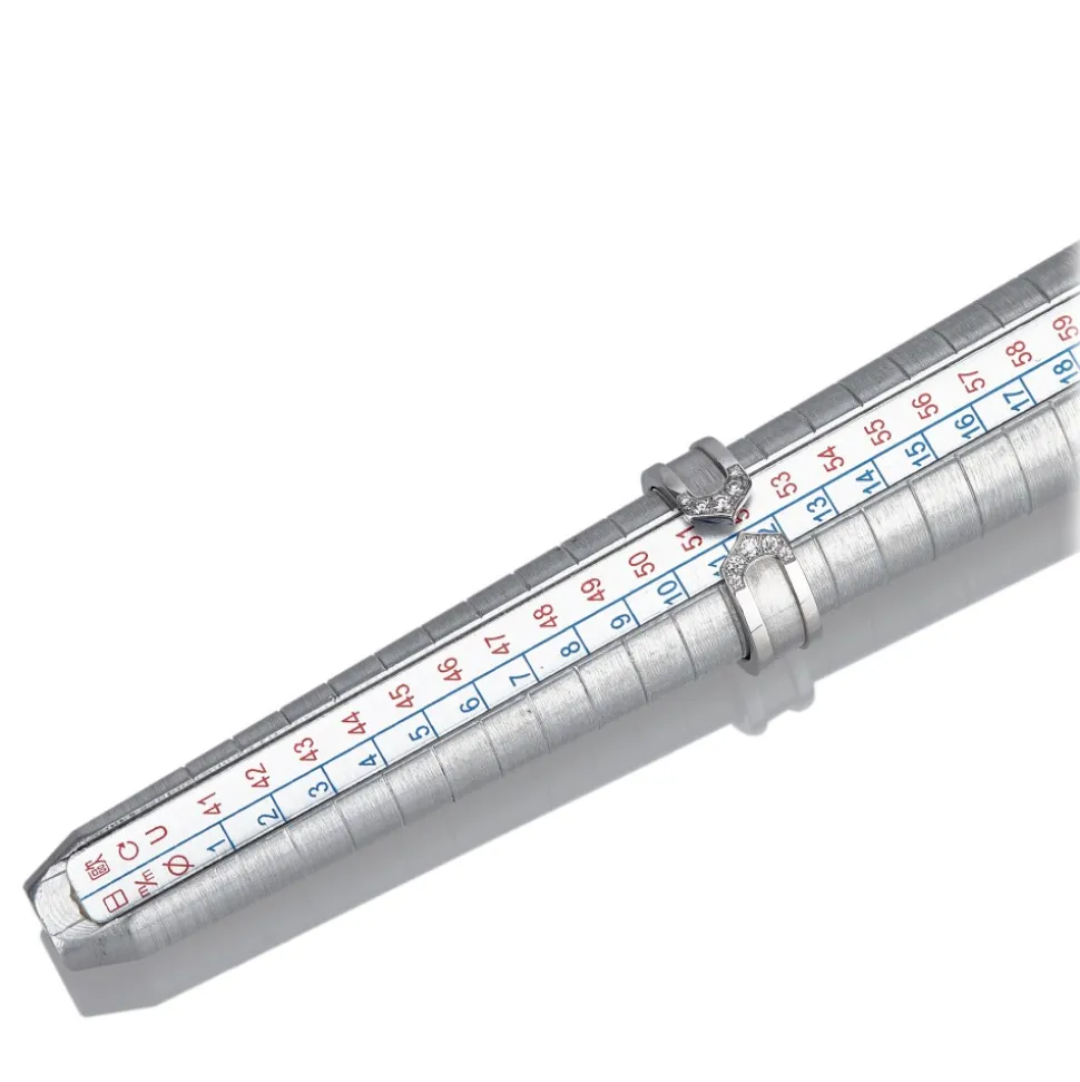 Cartier Vintage - C De Cartier Diamond Ring - Cartier Ring in White Gold with Diamonds - Luxury High Quality - Avvenice