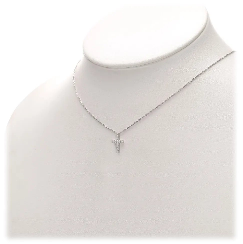Cartier Vintage - Diamond Symbols Necklace - Cartier Necklace in White Gold 18k - Luxury High Quality - Avvenice