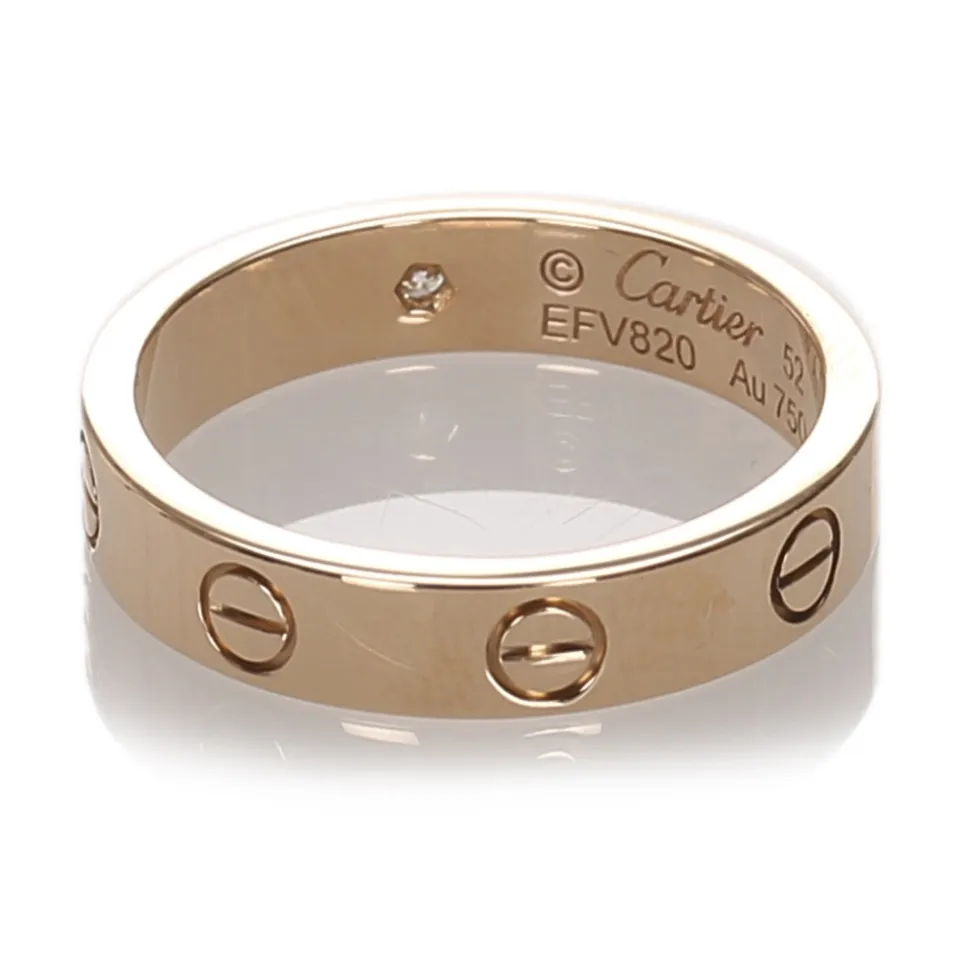 Cartier Vintage - Diamond Love Ring - Cartier Ring in Yellow Gold 18k - Luxury High Quality - Avvenice