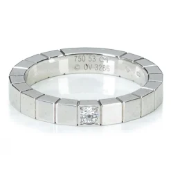 Cartier Vintage - Diamond Lanieres Ring - Cartier Ring in White Gold and Diamonds - Luxury High Quality - Avvenice
