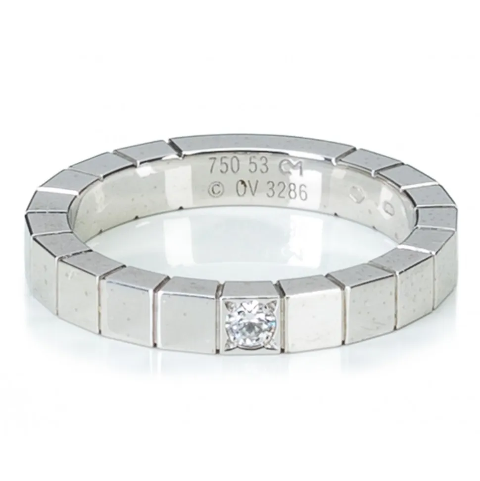 Cartier Vintage - Diamond Lanieres Ring - Cartier Ring in White Gold and Diamonds - Luxury High Quality - Avvenice