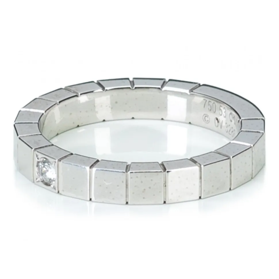 Cartier Vintage - Diamond Lanieres Ring - Cartier Ring in White Gold and Diamonds - Luxury High Quality - Avvenice