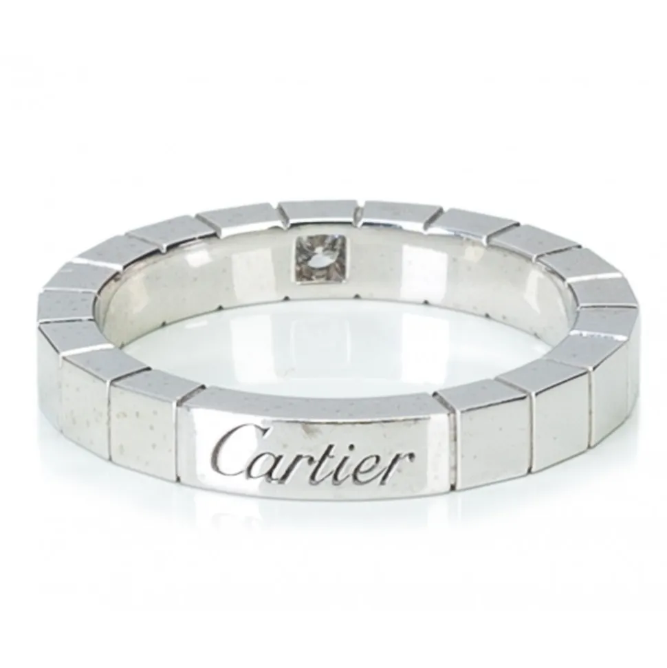Cartier Vintage - Diamond Lanieres Ring - Cartier Ring in White Gold and Diamonds - Luxury High Quality - Avvenice