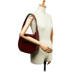 Cartier Vintage - Happy Birthday Shoulder Bag - Red Burgundy - Cartier Handbag in Leather - Luxury High Quality - Avvenice