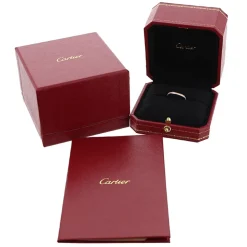 Cartier Vintage - 18K Half Diamond Ballerina Curve Ring - Cartier Ring in Gold - Luxury High Quality - Avvenice