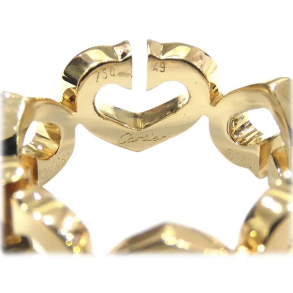 Cartier Vintage - 18K Hearts and Symbols Ring - Cartier Ring in Gold - Luxury High Quality - Avvenice