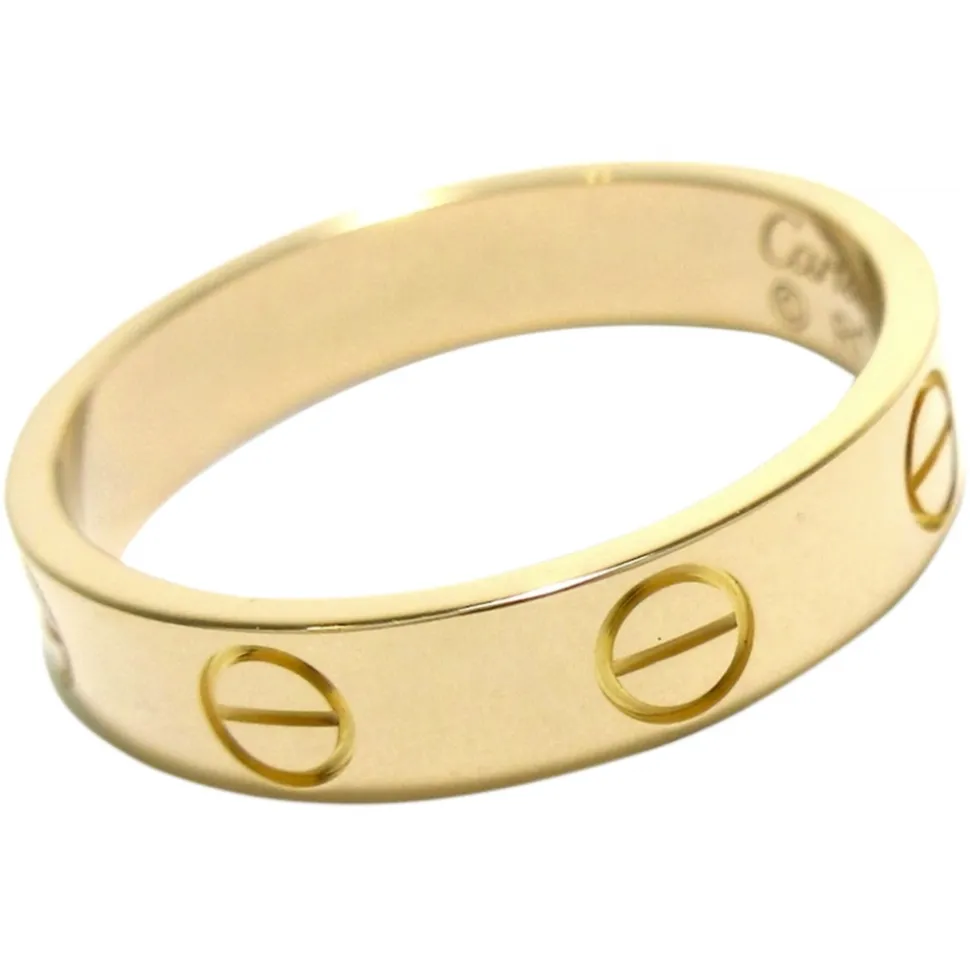 Cartier Vintage - 18K Mini Love Ring - Cartier Ring in Gold - Luxury High Quality - Avvenice