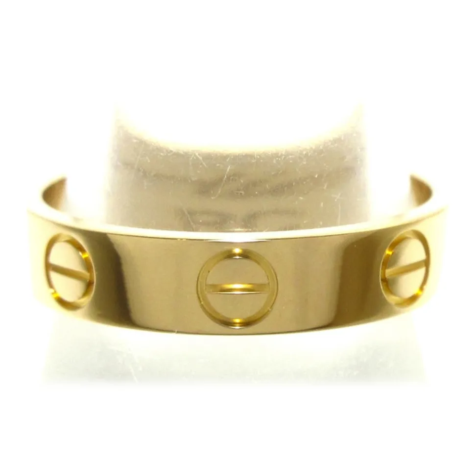 Cartier Vintage - 18K Mini Love Ring - Cartier Ring in Gold - Luxury High Quality - Avvenice