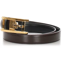Cartier Vintage - Leather Buckle Belt - Black - Cartier Belt in Leather - Luxury High Quality - Avvenice