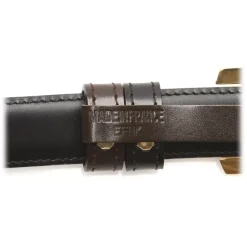 Cartier Vintage - Leather Buckle Belt - Black - Cartier Belt in Leather - Luxury High Quality - Avvenice