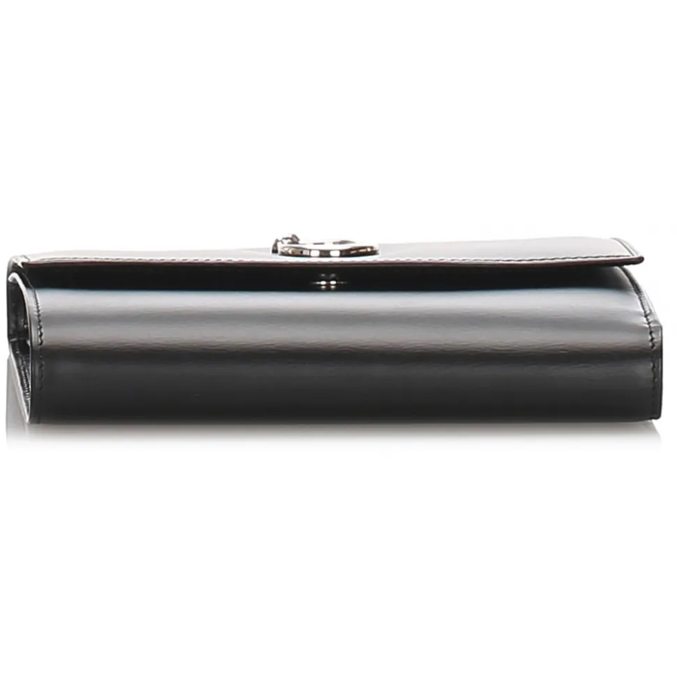 Cartier Vintage - Leather Panthere Wallet - Black - Patent Leather Wallet - Luxury High Quality - Avvenice