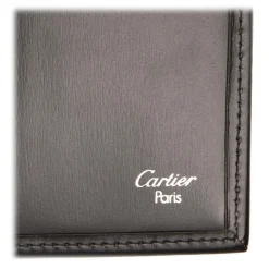 Cartier Vintage - Leather Panthere Wallet - Black - Patent Leather Wallet - Luxury High Quality - Avvenice