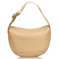 Cartier Vintage - Leather Shoulder Bag - Brown Beige - Leather Shoulder Bag - Luxury High Quality - Avvenice