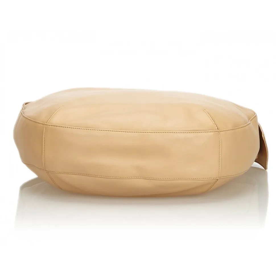 Cartier Vintage - Leather Shoulder Bag - Brown Beige - Leather Shoulder Bag - Luxury High Quality - Avvenice