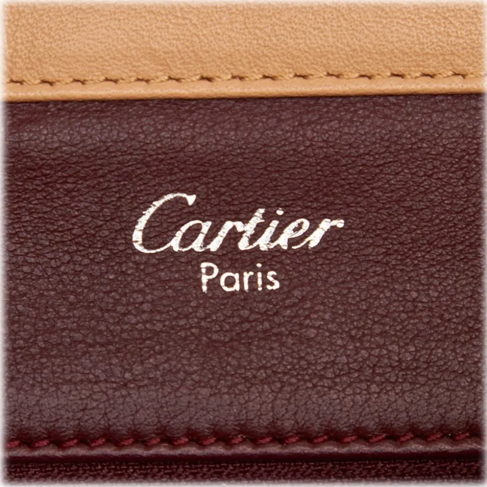 Cartier Vintage - Leather Shoulder Bag - Brown Beige - Leather Shoulder Bag - Luxury High Quality - Avvenice