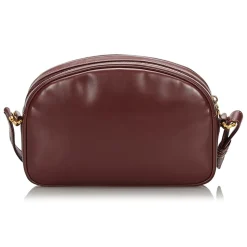 Cartier Vintage - Leather Must De Cartier Crossbody Bag - Bordeau - Leather Handbag - Luxury High Quality - Avvenice