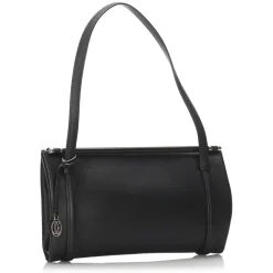 Cartier Vintage - Leather Shoulder Bag - Black - Cartier Handbag in Leather - Luxury High Quality - Avvenice