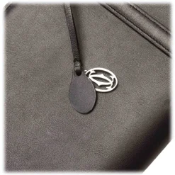 Cartier Vintage - Leather Shoulder Bag - Black - Cartier Handbag in Leather - Luxury High Quality - Avvenice