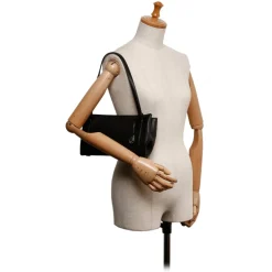 Cartier Vintage - Leather Shoulder Bag - Black - Cartier Handbag in Leather - Luxury High Quality - Avvenice