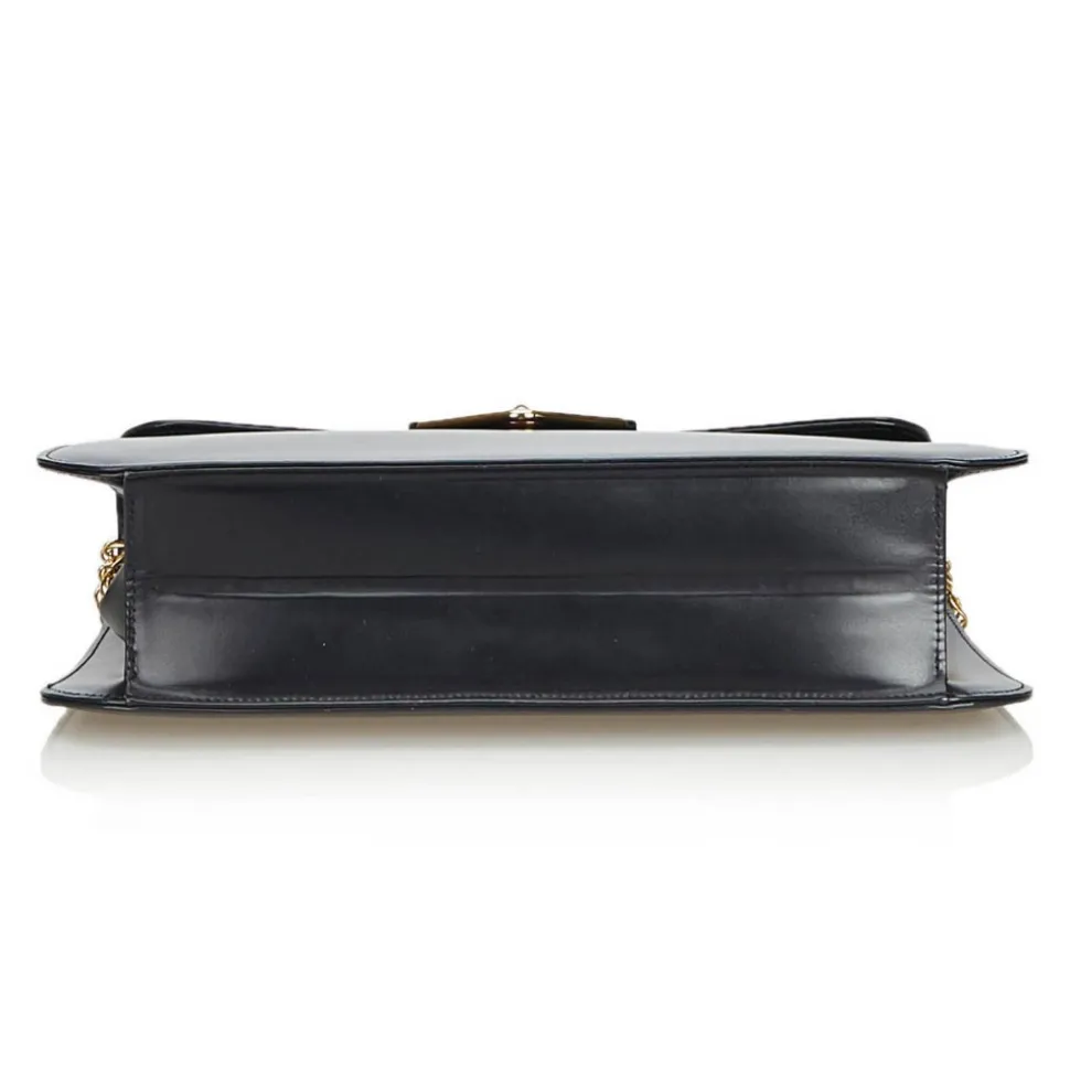 Cartier Vintage - Leather S De Cartier Sapphire - Black - Leather Shoulder Bag - Luxury High Quality - Avvenice