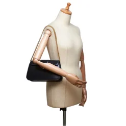 Cartier Vintage - Leather S De Cartier Sapphire - Black - Leather Shoulder Bag - Luxury High Quality - Avvenice