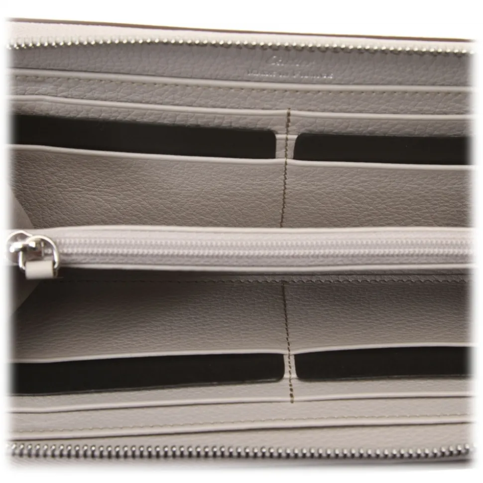 Cartier Vintage - Leather C de Cartier International Wallet - Beige - Patent Leather Wallet - Luxury High Quality - Avvenice